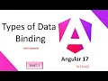Types of Data Binding in Angular Angular 17 Tutorial in Hindi Data Binding