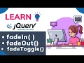 jQuery Fading Effects Tutorials jQuery fadeIn fadeOut fadeToggle 2021