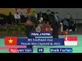 Download Lagu NGUYEN VAN (VIE) VS SHEIK FARHAN (SIN) - FINAL J PUTRA - PENCAK SILAT CHAMPIONSHIP 2022