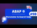 SAP ABAP - Parameter Search help