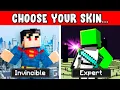 Minecraft but SKINS ARE OVERPOWERED