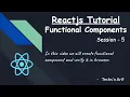 Reactjs Tutorial - Functional Component Reactjs Techs n Arif Tamil