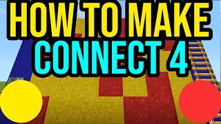 How To Make Connect 4 In Minecraft Bedrock Java Survival Tutorial