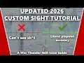 NEW 2026 Custom Sight Download And Installation Instructions