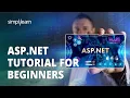 Asp net Tutorial for Beginners Asp net Full Course 2026 NET for Beginners Simplilearn