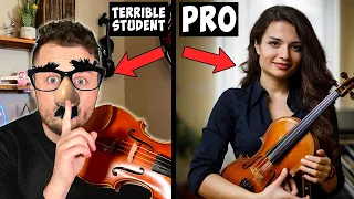 I Hired PRO Violin Teachers And Pretended To Be The WORST Student Ever 