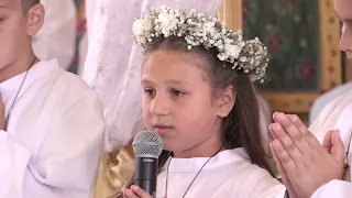                                      يسوع يا يسوع أحلى و أطيب قربانة   أول قربانة                   دندنها
