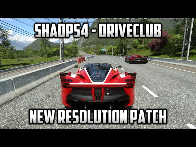 ShadPS4 (PS4 Emulator) - Driveclub - Resolution Patch (up to 8K)