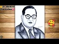 Dr B R Ambedkar easy Drawing How to draw Dr Ambedkar easy ambedkar drawing easy