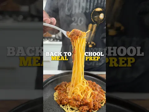 Meal prep ep.2 : Cams favorite Spaghetti 🍝 ￼ #onestopchop #comfortfood #mealprep