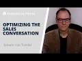 Optimizing the sales conversation to boost conversion rates Johann van Tonder