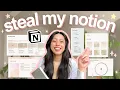 MY 2025 NOTION SETUP how I use notion to plan my whole life notion tour template