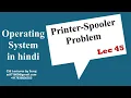 Printer-Spooler Problem Process Synchronization Problem in Operating System in hindi lec 45