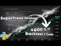 SuperTrend Strategy With Python Backtesting SuperTrend Strategy Using Python