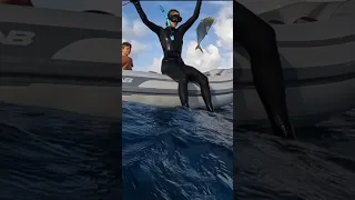 How we eat on a sailboat #spearfishing #sailing #travel #ocean #viral #teen