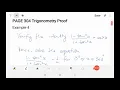 MAT133 PAGE 304 Example 4 Trigonometry Proof