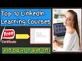 Top 10 LinkedIn Learning courses with certificate Java Web Developer JS Marketing etc MA