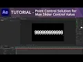 After Effects Tutorial - Point Control Solution for Maximum Slider Control Value Limit