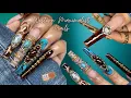 EXOTIC WESTERN MAXIMALIST NAILS BANGLE NAILS ACRYLIC NAILS DESIGN