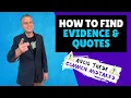 How to Choose Textual Evidence to Support Claim Writing a Paragraph