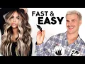 How To Do PERFECT Sun-Kissed Hair At Home Easy Balayage Tutorial