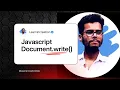 JavaScript Output Methods document write Explained