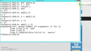 121 Learn python and ruby programming - list as arguement