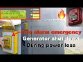 Pulling Emergency Generator Stop Fire Alarm During Power Loss Fire Alarm Smoke Detector Set Off