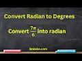 Convert 7 Radian into Degree