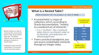 COL5 Working with Nested Tables