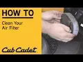 How to Clean or Replace A Riding Lawn Mower Air Filter Cub Cadet