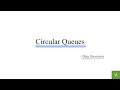 Unit 3 Lec 9 Circular Queues Abstract Data Types Data Structures C Programming