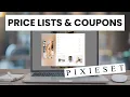 Pixieset Price Lists and Coupons How to make money with your galleries