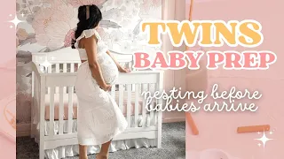 NEST WITH ME | Preparing Our House for Twin Girls Before They Arrive (Baby Prep + Nesting Checklist)