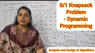 Lec41 Knapsack Problem - Dynamic Programming