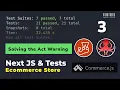 NextJS Tests solving act warning with react testing library