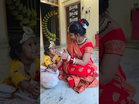 Bada Natkhat Hai Re Krishna Kanhaya | Mr & Mrs Rv | #viralshorts #story #janmashtami