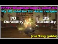 FFXIV Shadowbringers patch 5 4 rotation for 4star recipes durability