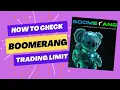 Download Lagu How to Check Boomerang Trading / Profit Ceiling Limit