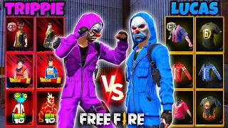 MI HERMANO Y YO COMPARAMOS NUESTRAS CUENTAS de FREE FIRE PARA VER CUÁL VALE MÁS😰🤑