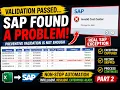 SAP GUI Automation Using Excel VBA Intelligent Exception Handling in MB21 Automation Part 2