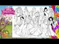Disney Princesses All Together Coloring pages Coloring book
