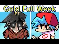 Friday Night Funkin' Vs Gold FULL WEEK Fanmade (FNF Mod) (Hypno's Lullaby/Lost Silver MonoChrome)
