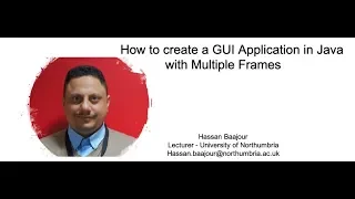 The Use of Multiple JFrames - GUI Java