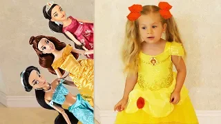Download Diana plays Hide and Seek with Disney Princess Dolls Video for kids MP3