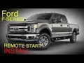 Ford F Series Remote Start kit Install