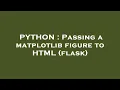 PYTHON Passing a matplotlib figure to HTML flask