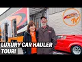 Luxury Car Hauler Tour Couple s Home on Wheels Reliable Carriers Cribs S6 E3