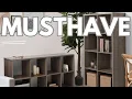 Cube Storage Shelf Review CAPHAUS 13-Inch Organizer for Books Bins Rustic Grey Oak
