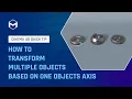 86 How to transform multiple objects based on one objects axis in Cinema 4D